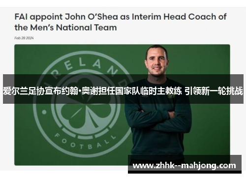 爱尔兰足协宣布约翰·奥谢担任国家队临时主教练 引领新一轮挑战 爱尔兰足协宣布约翰·奥谢担任国家队临时主教练 引领新一轮挑战